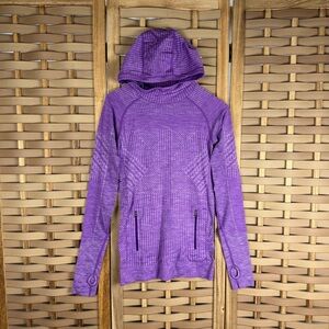 LULULEMON ATHLETICA Vibrant Purple Cowl Neck Sweater